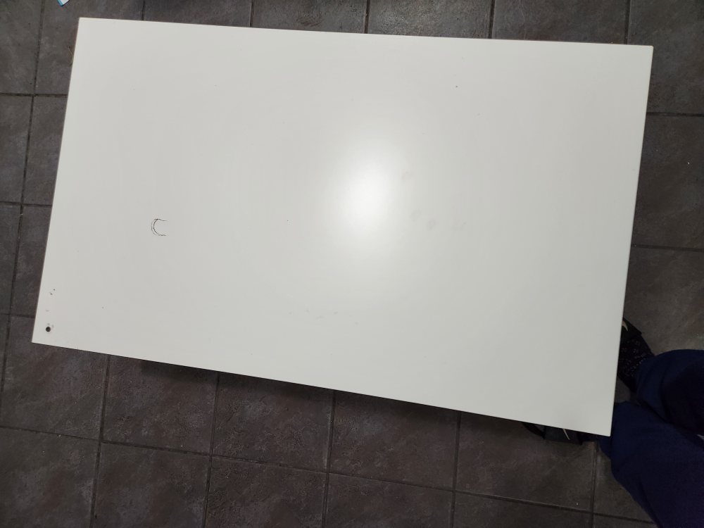 White IKEA Coffee Table with Shelf - photo 4