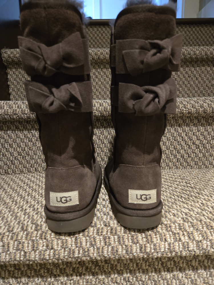 UGG Australia Brown Suede Bow Tall Boots