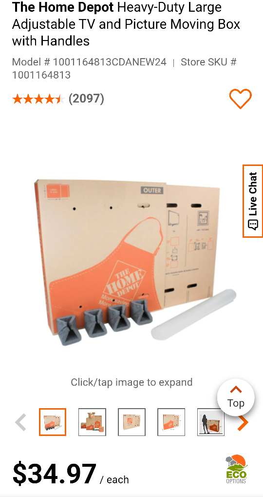 2 X TV and Picture Moving Box