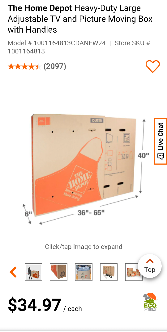2 X TV and Picture Moving Box - photo 2