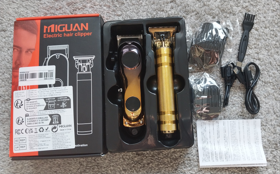 MIGUAN Electric Hair Clipper Grooming Kit - Gold - photo 2