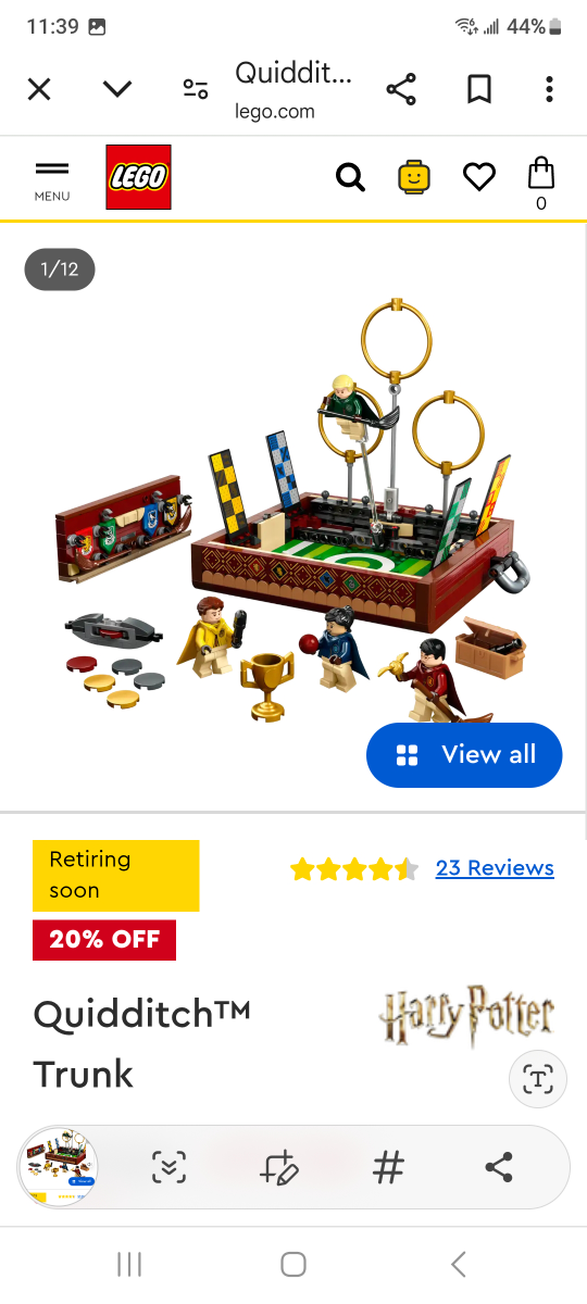 LEGO Harry Potter Quidditch Trunk