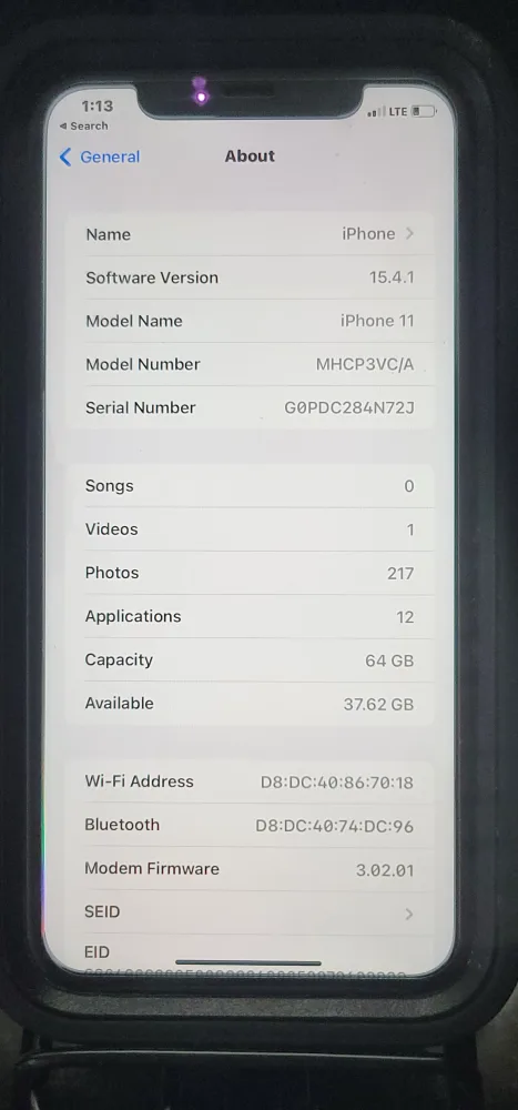 Black iPhone 11 with Otter box Phone Case image indicator(4)