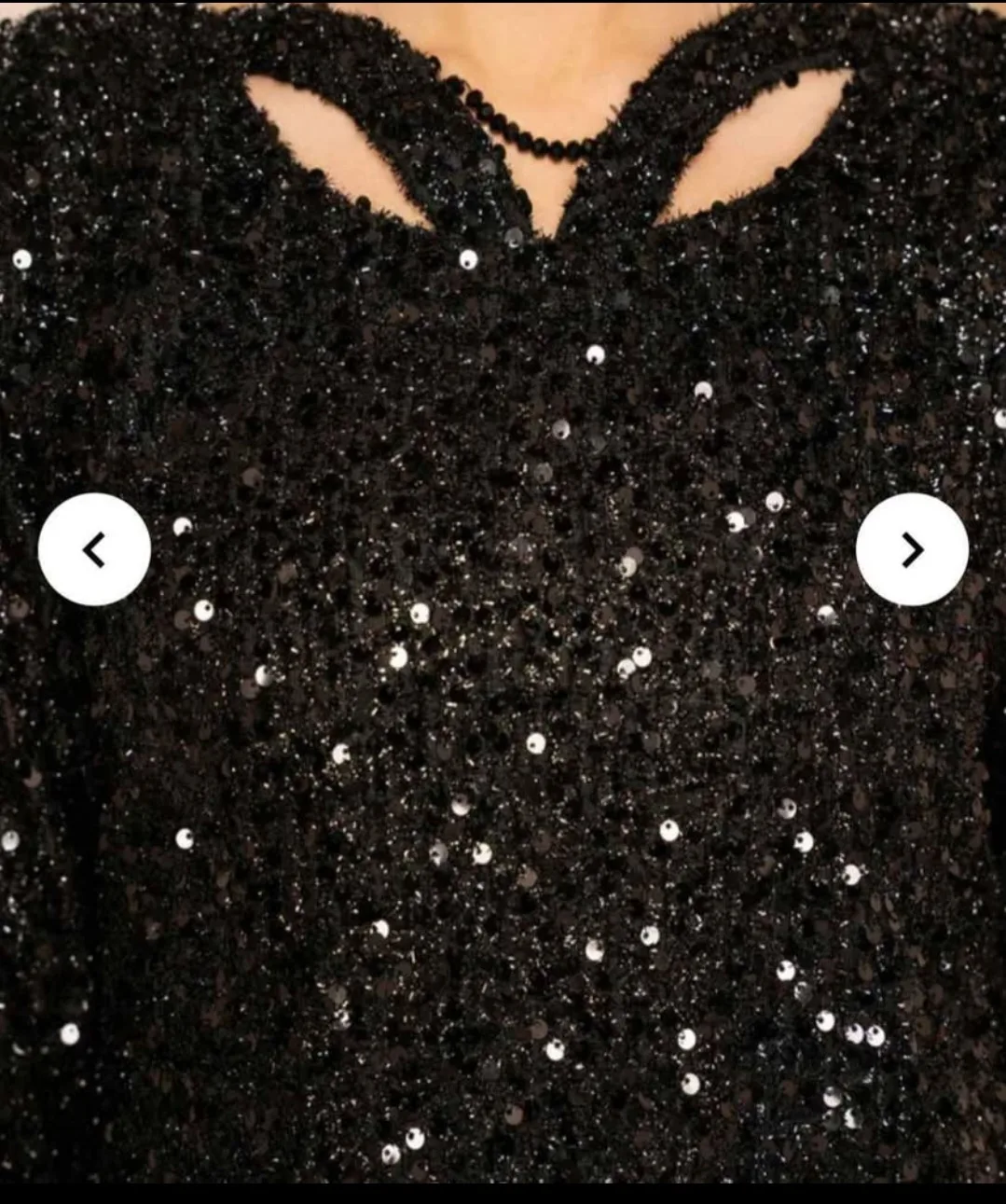 Black Sequinned Shalwar Kameez with Dupatta image indicator(3)