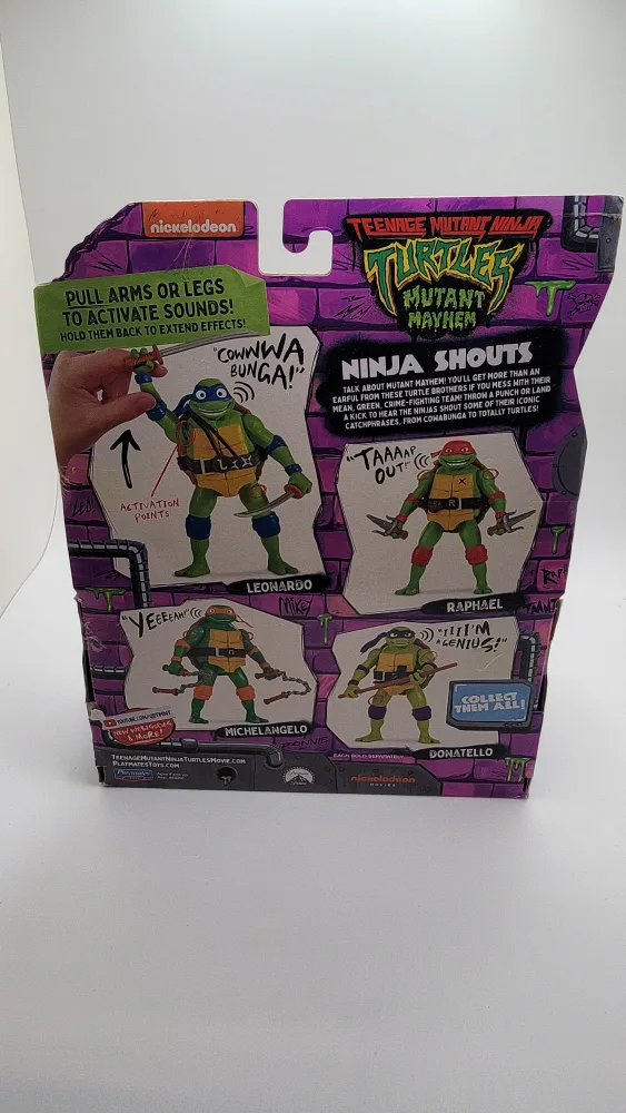 TMNT Mutant Mayhem Leonardo Ninja Shouts Figure image indicator(4)
