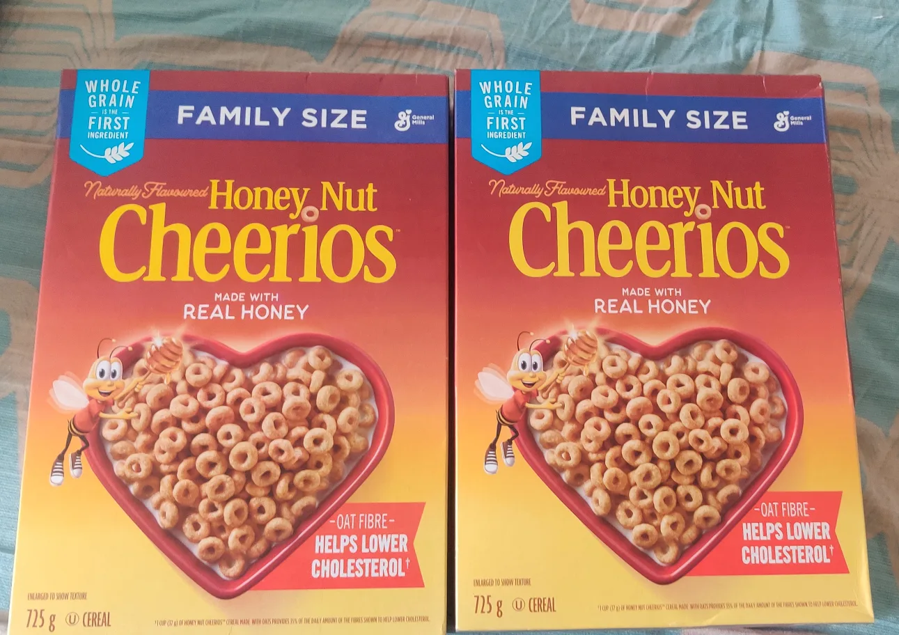Two boxes of Honey Nut Cheerios Cereal🏈 thumbnail