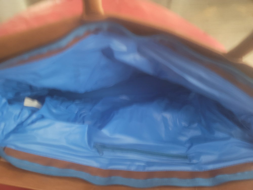 Blue Canvas Weekender Bag with Leather Accents - photo 2