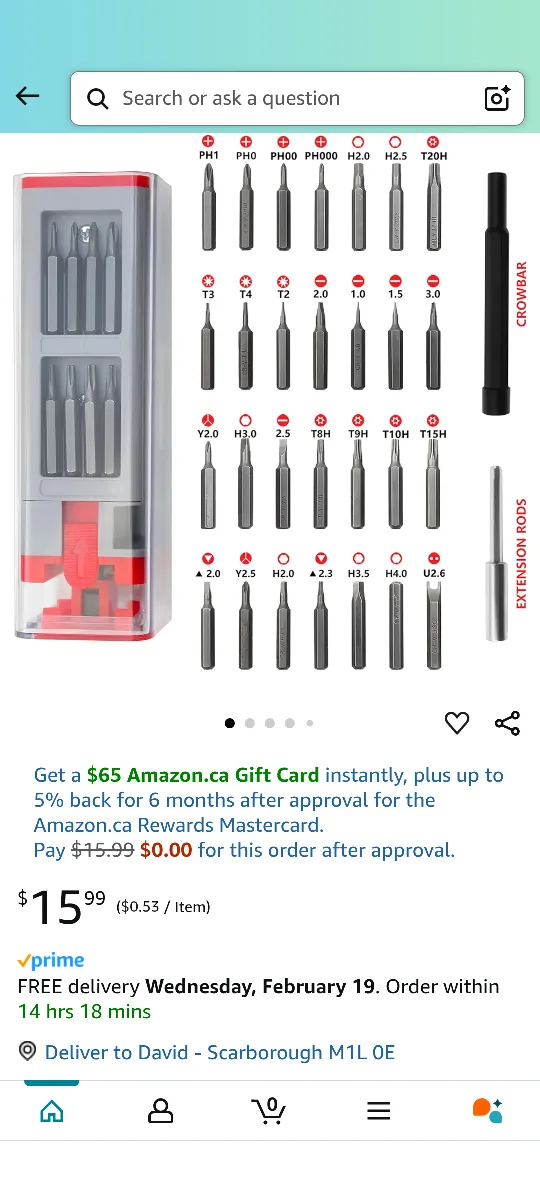 Screwdriver Bit Set with Case image indicator(2)
