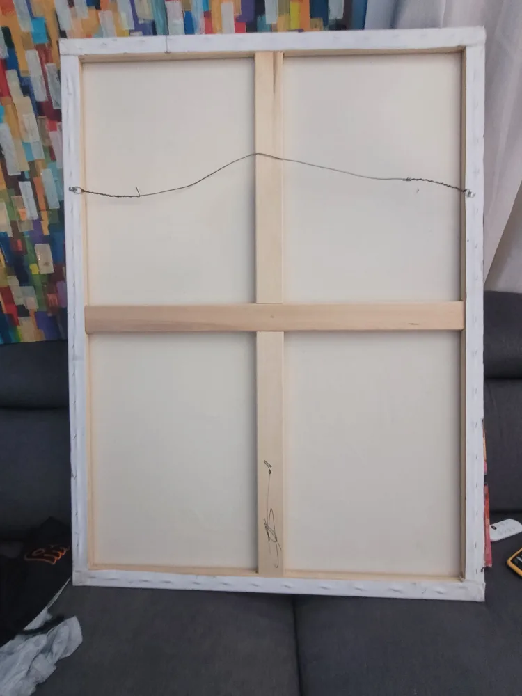 Large Abstract Canvas Painting of Woman's Face image indicator(4)