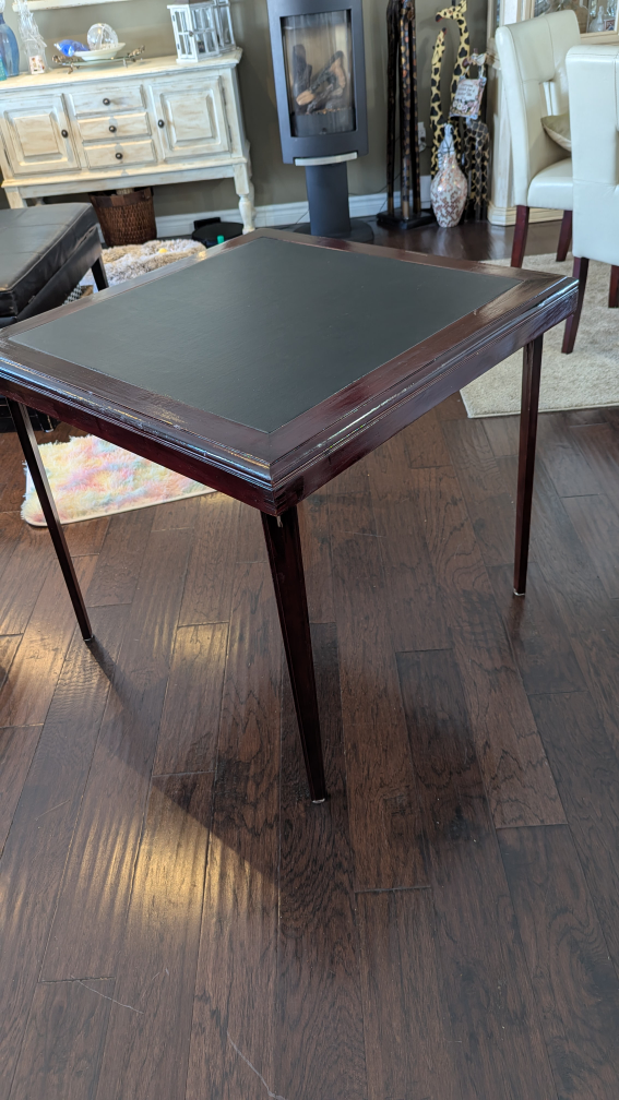 Mahogany Folding Game Table