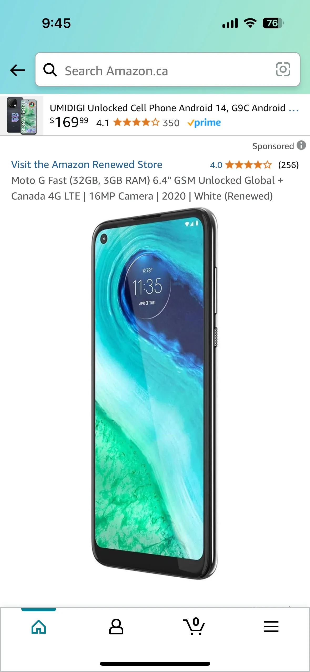 Motorola Moto G Fast - White - 32GB image indicator(3)