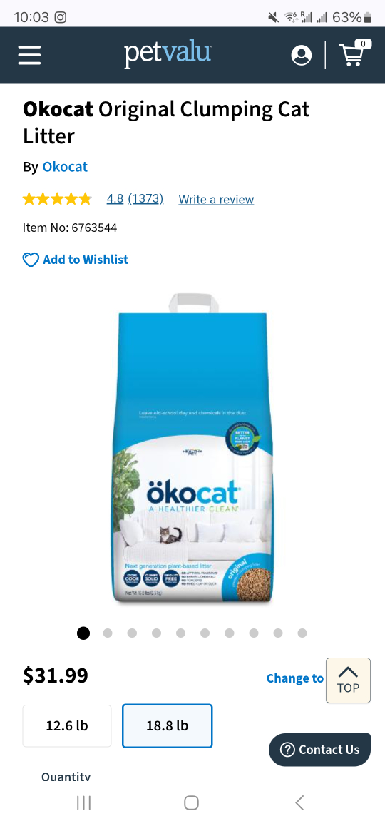 Ökokat Original Clumping Cat Litter - 18.6 lb bag - photo 3