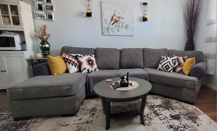 Loretto Cuddle Sectional - Grey