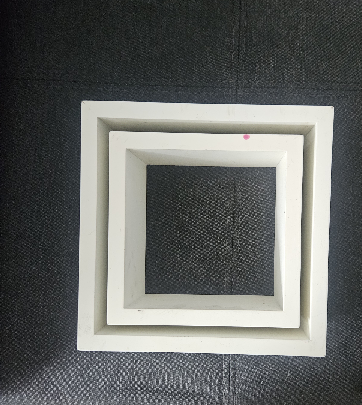 Set of Two White Square Floating Shelves