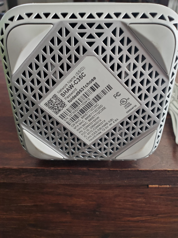 Shaw Gateway Modem