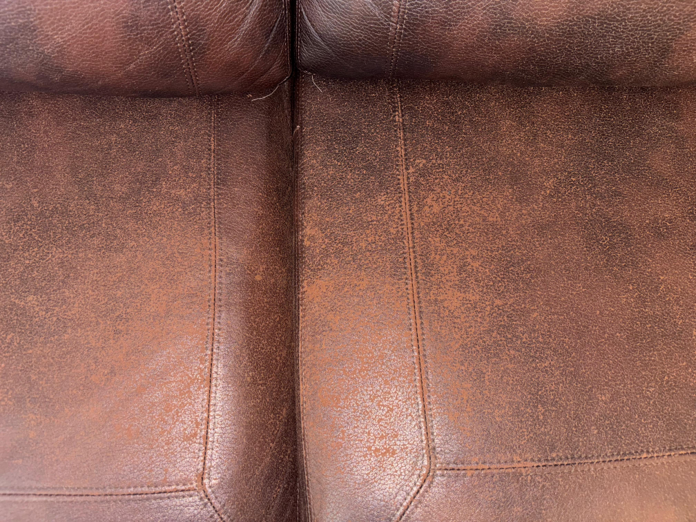 Brown Leather Sofa Set - photo 4