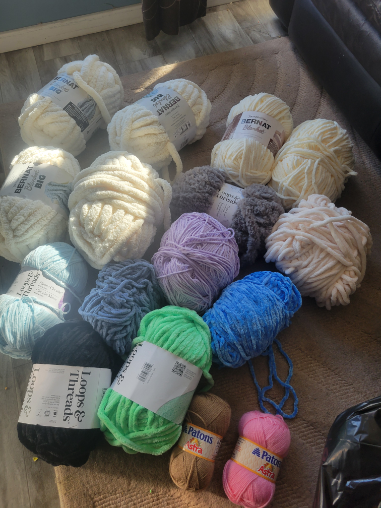 Huge Yarn Lot - Bernat, Patons, Loops & Threads