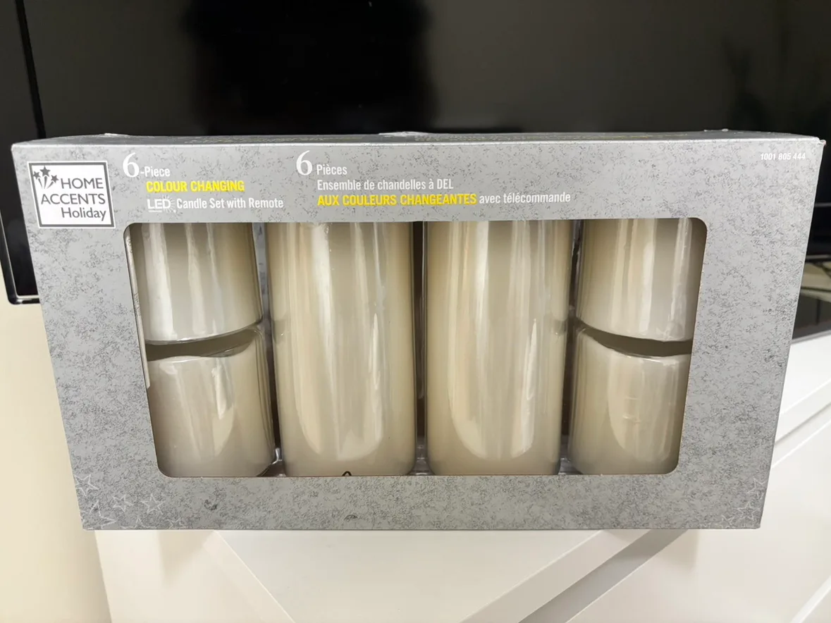 Home Accents 6-Piece Colour Changing LED Candle Set with Remote thumbnail