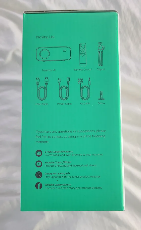 Yoton Y6 Video Projector - Portable Home Cinema image indicator(4)