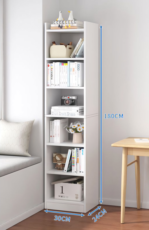 Tall Wooden Bookcase - 180cm - photo 2