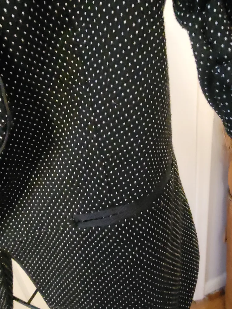 Black and White Polka Dot Blazer image indicator(3)