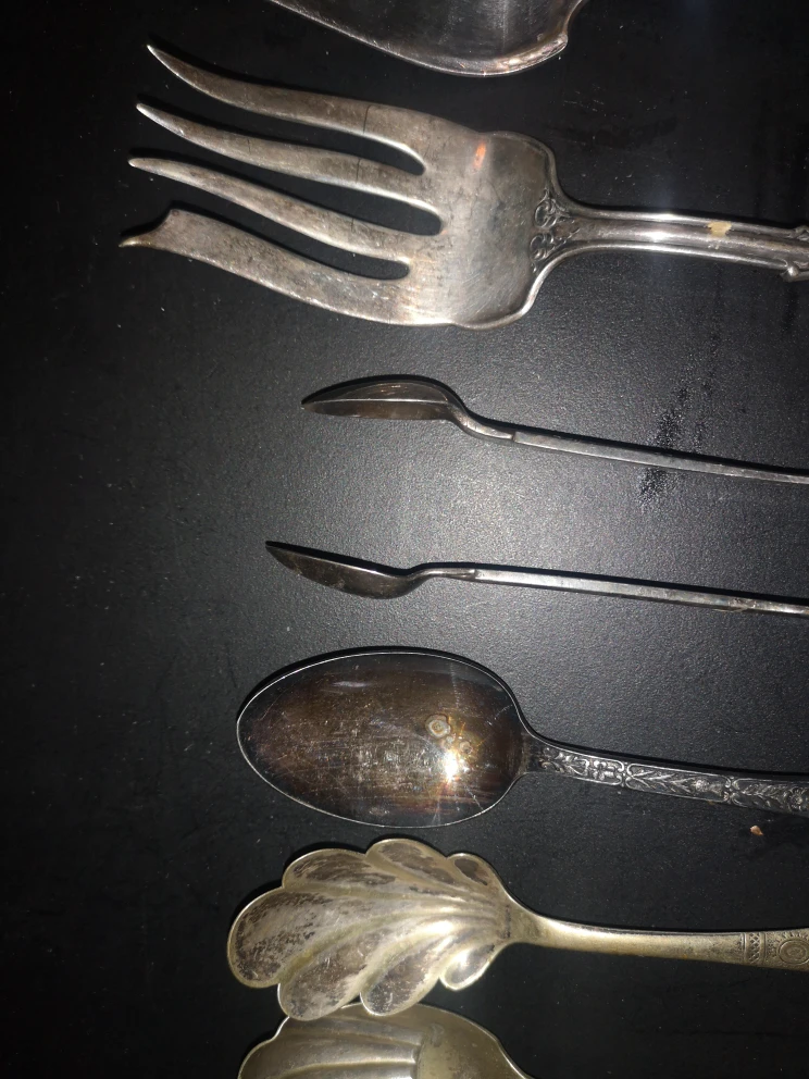 Vintage Silverware Lot - Spoons, Forks, Serving Pieces - photo 3