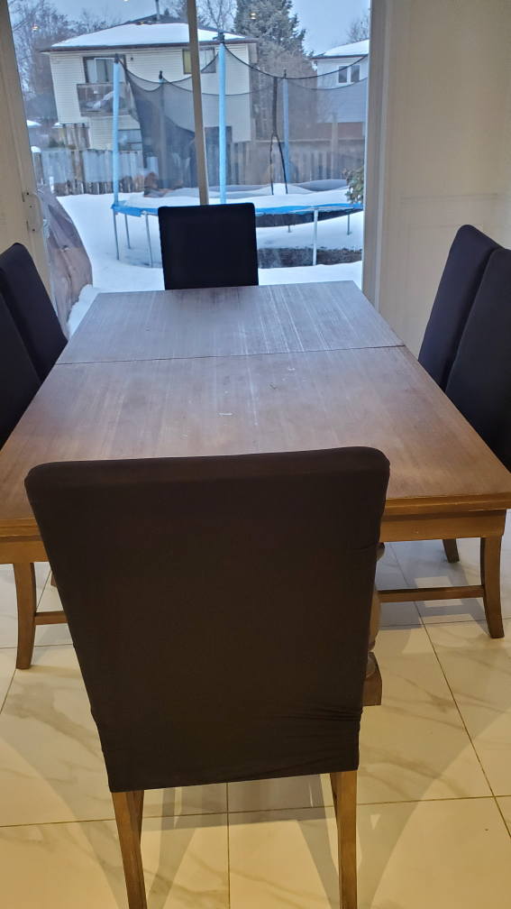 Six Black Dining Chair Covers - photo 2