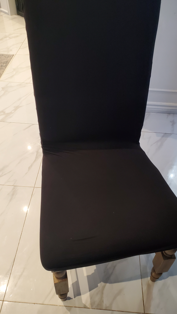 Six Black Dining Chair Covers - photo 3