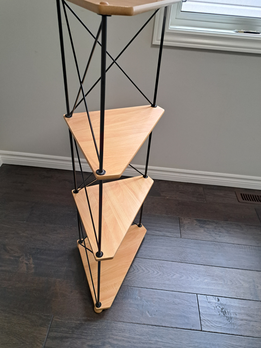 Mid-Century Modern Corner Shelf Unit - photo 5