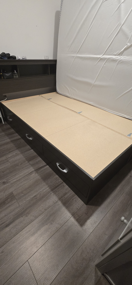 Queen Storage Bed Frame with 6-Drawer Dresser - photo 3