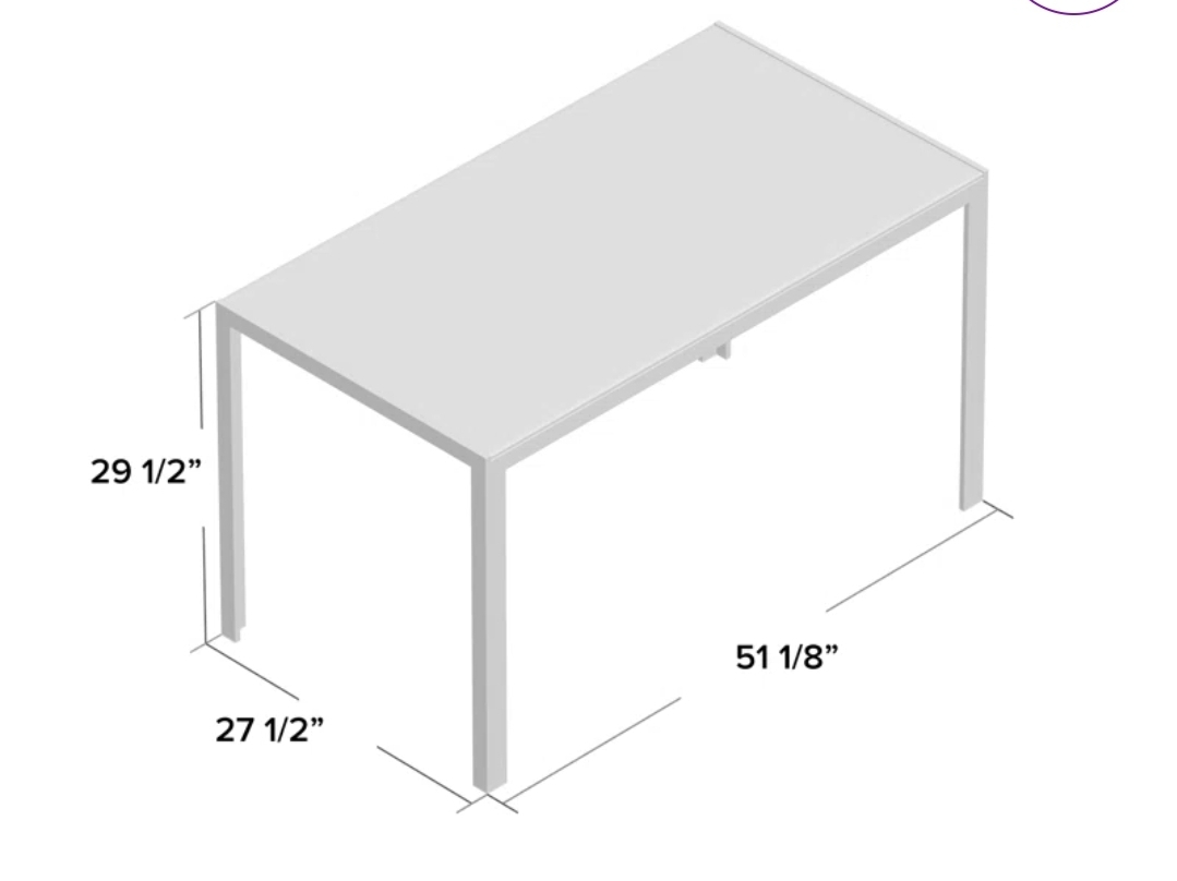 Modern White Glass Top Dining Table - photo 5