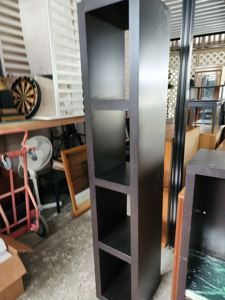 Dark Brown Wooden Storage Cube - photo 3