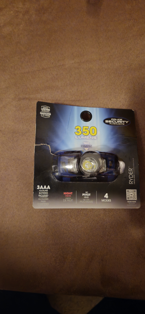 Ryder Police Security Headlamp - 350 Lumens - 4 Modes - photo 3