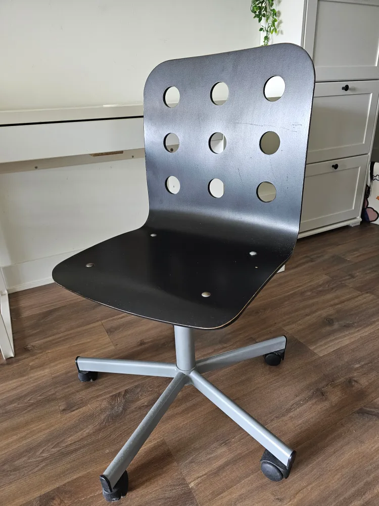 Desk and Chair Set, Black & White image indicator(4)