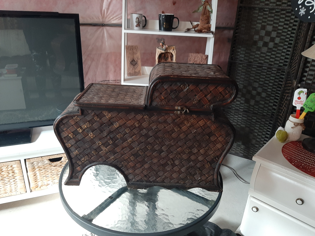 Unique Woven Rattan Storage Chest