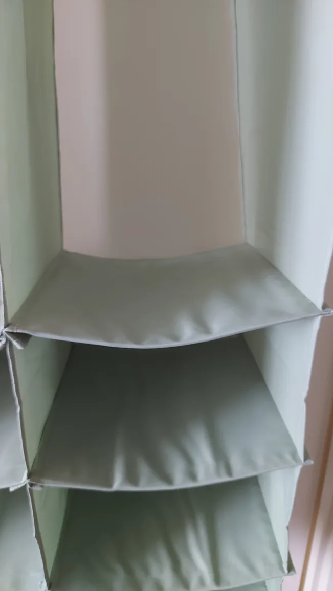 Mint Green Fabric closet organiser image indicator(5)