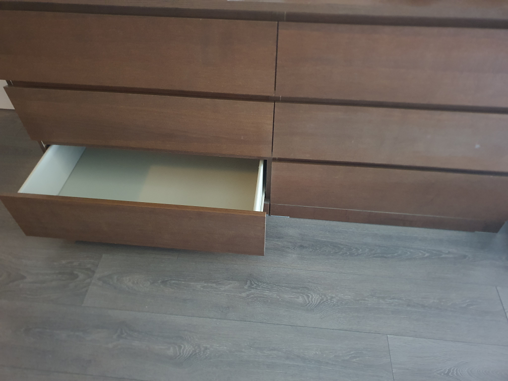 MALM 6-Drawer Dresser - Dark Brown