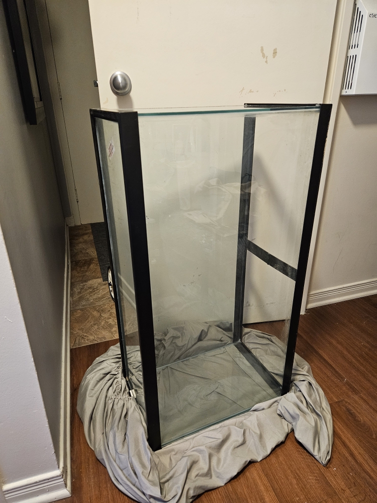 Large Glass Aquarium Tank with Light and Filter