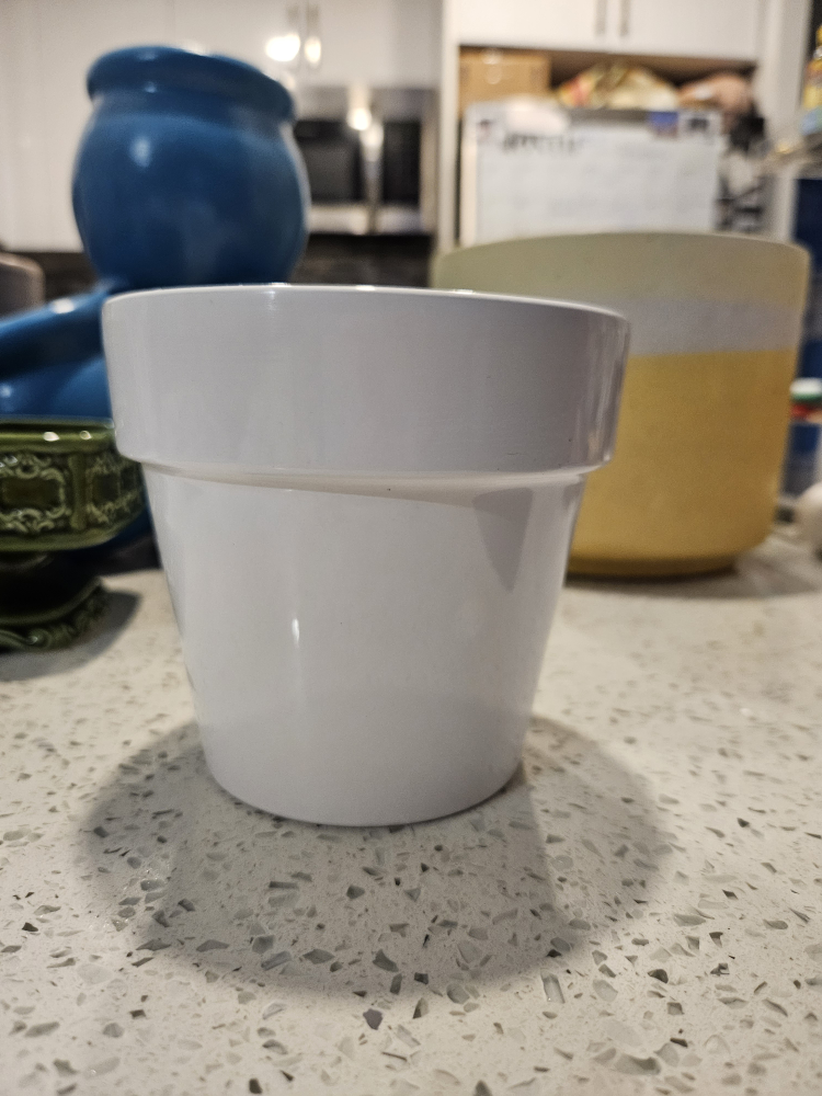 White ceramic planter pot - photo 3