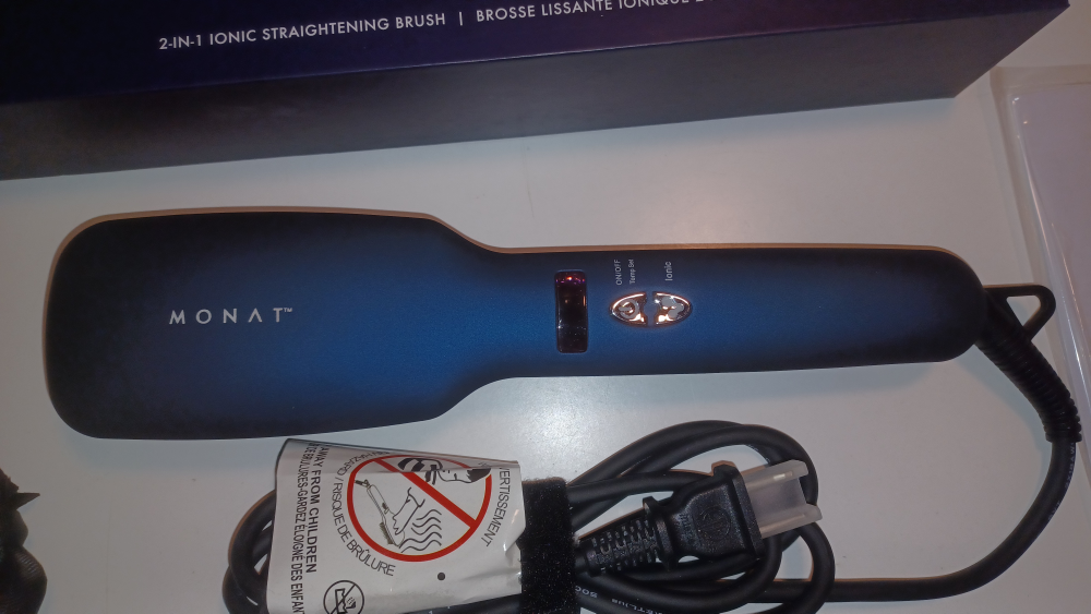 MONAT 2-in-1 Ionic Straightening Brush - Brand New - photo 2