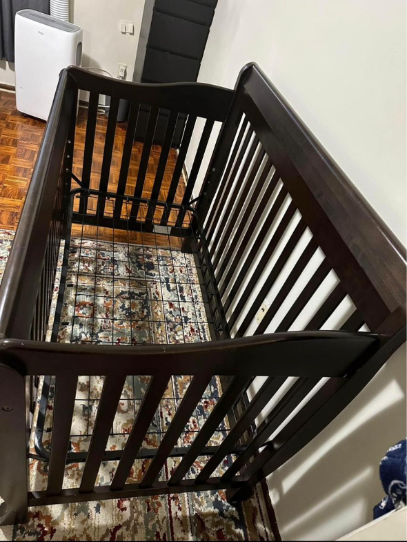 Dark Brown Wooden Crib - photo 3