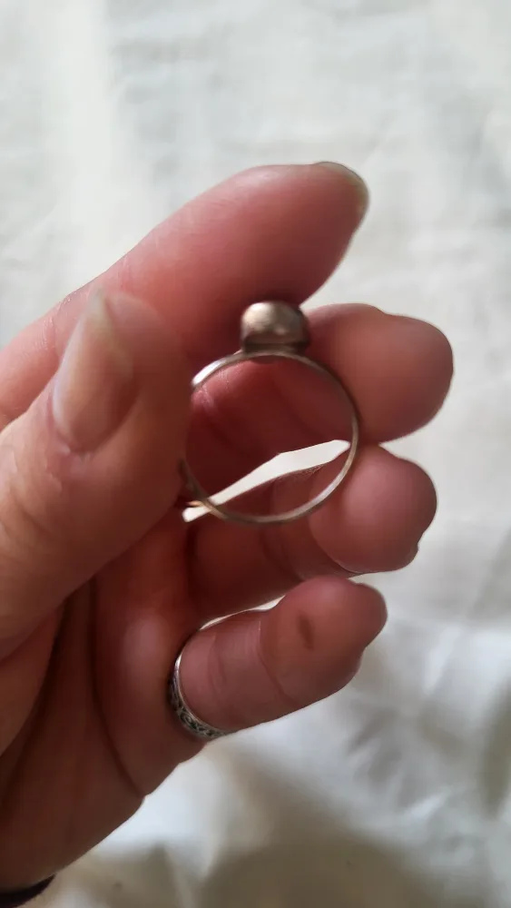 Tear Shaped Stone Sterling Silver Ring image indicator(4)