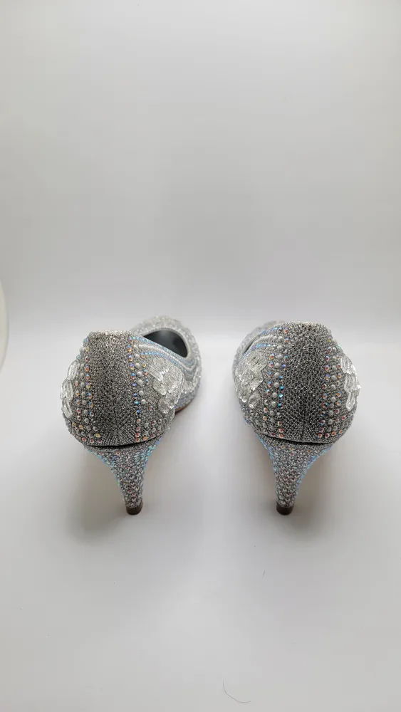 Womens Rhinestone Sequin Heels by French Kiss, Size 9 image indicator(7)