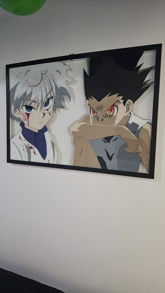 Anime glass painting