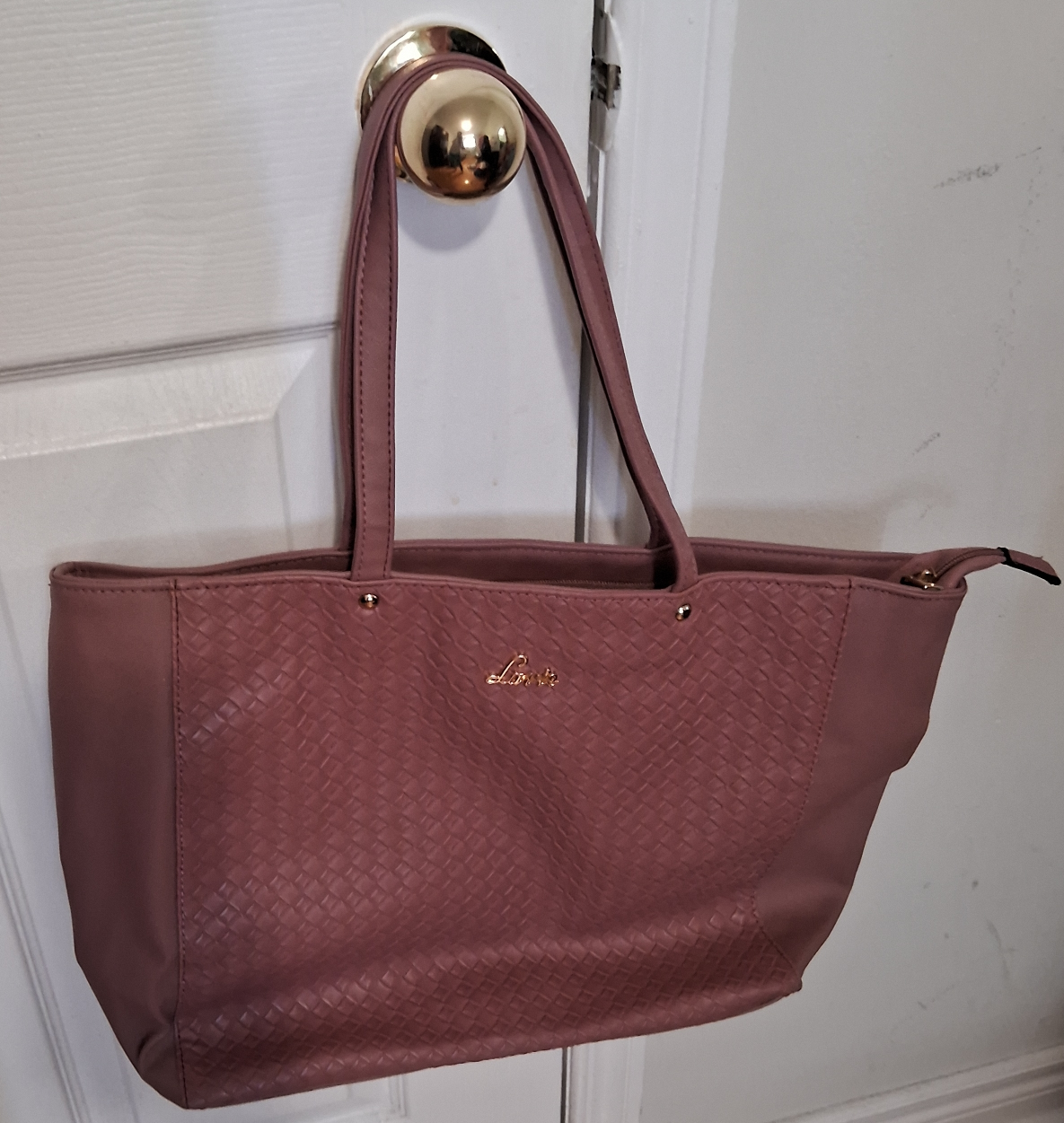 Lovely mauve tote bag