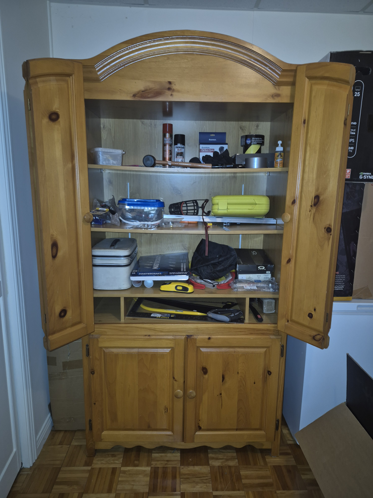 Solid Pine Wood Armoire/Cabinet - photo 2