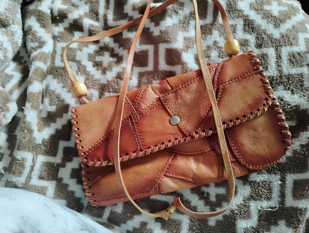 handmade Leather Patchwork Shoulder Bag - photo 2