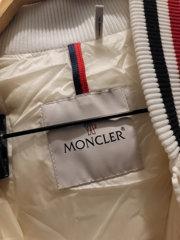 Men's Moncler Off-White Down Puffer Jacket Size Mens 6 (XL) - photo 2