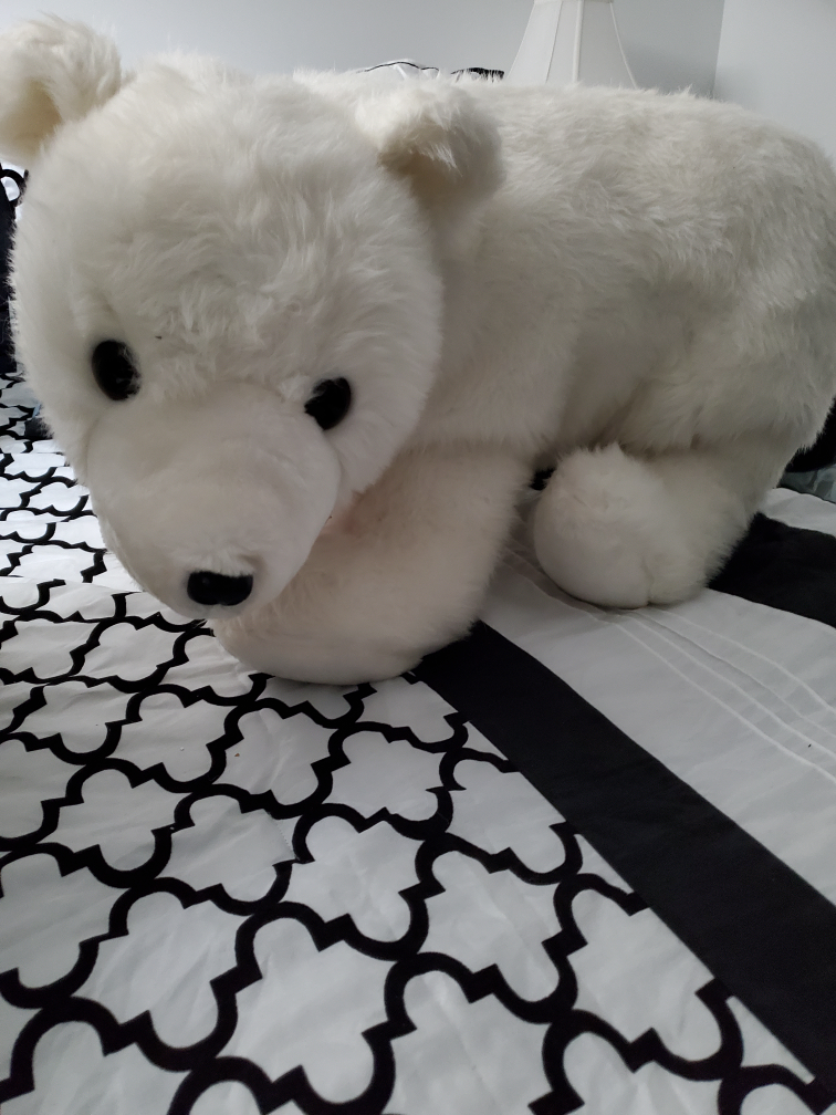 Large Stuffed Polar Bear Plush Toy