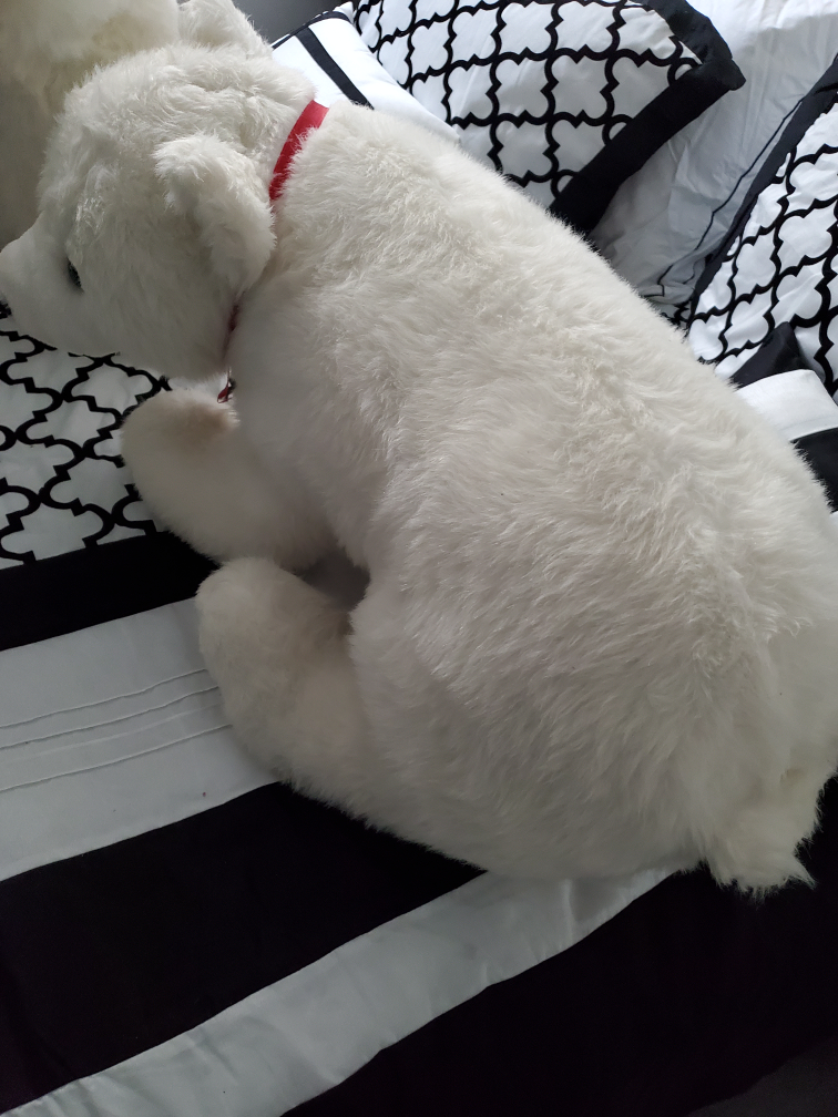 Large Stuffed Polar Bear Plush Toy - photo 2
